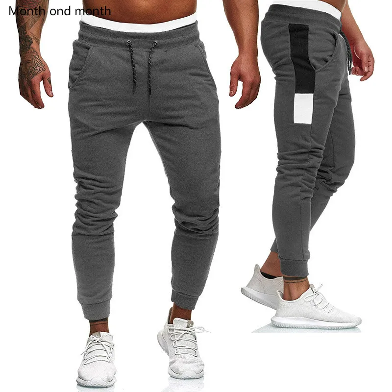 

Men's Fitness Training Large Size Sports Warm Pants Jogger Men's Fashion Casual Feet Sports Pants Weight Loss Bottoms Sportswear