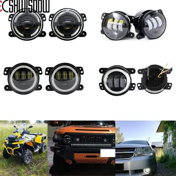 

2PCS 4 Inch 30W Round LED Passing Fog Lights LED Driving Lamp with Turn Signal and DRL For Jeep Wrangler Dodge Chrysler Cherokee