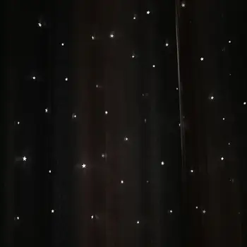 

Blackout Curtains Colorful Double Layer Star Cut Out Curtains for Children's Bedroom Living Room