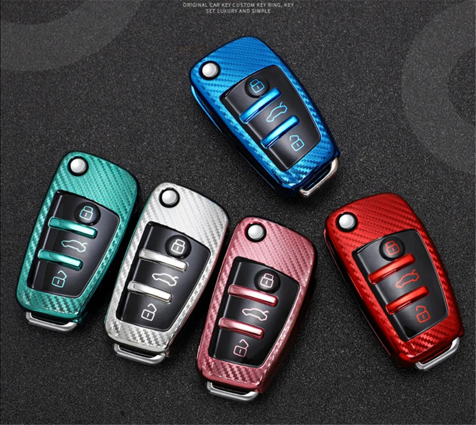 Cover chiave telecomando per Audi A3 8L 8P A4 B6 B7 B8 C6 4F RS3 Q3 Q7 TT 8L 8V S3 C5 C6 - Hd759ff7d4f184d498611849436f47dd2v