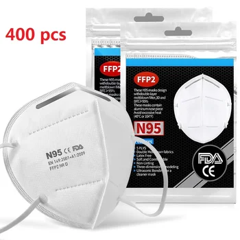 

10-400 PCS Reusable 5-layer Filter Anti-fog Face Mouth Cover Mascarillas Anti-Dust Earloops Nonwoven Mascarillas Mondkapjes