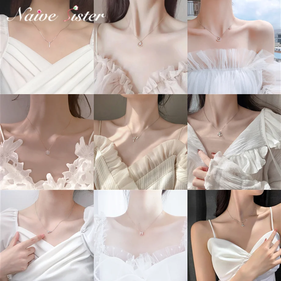 Gargantilla de cristal para mujer, collar con colgante de Luna, estrella, mariposa, cuello, joyería coreana, regalo bohemio