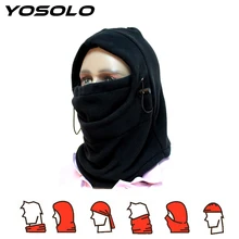 YOSOLO Warm Full Face Mask Headgear Winter Hat Motorcycle Bicycle Beanies Balaclava Hood Fleece Mask and Neck Coverage Design