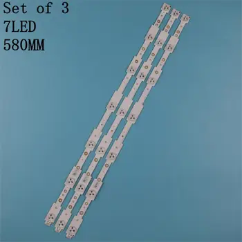 

3pcs 58cm LED Strips Backlight Lamps SW 32 3228 07 Rev1.4 LBUA-SDL320X1-S08B for Sky worth 32E350E 32E306C 32E320W new