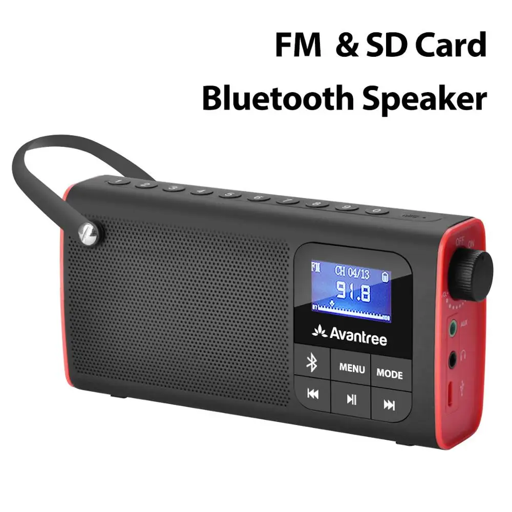 Портативный FM радиоприемник Bluetooth и SD карта 3 в 1 MP3 с разъемом для наушников|portable