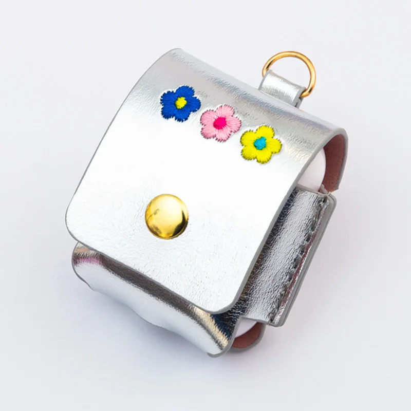 Bentoy Laser Airpods Earphone Case Girls Cute leather Hasp Earphone Package Small Coin Purse Function Women Airpods Bags