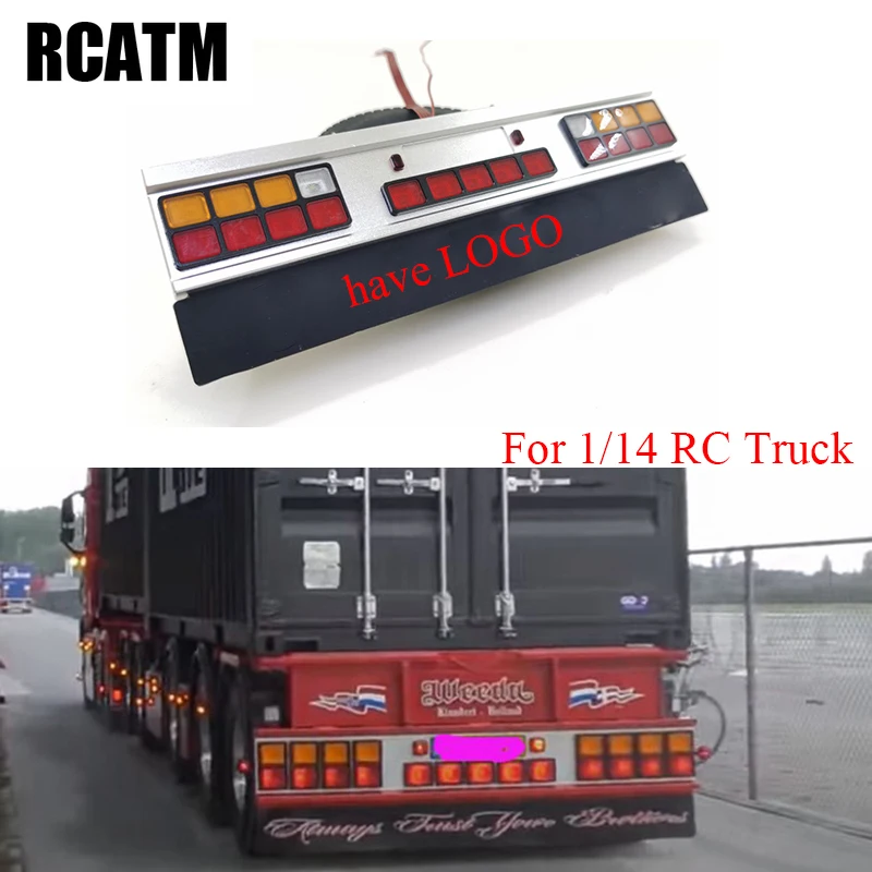 high quality CNC Aluminum alloy taillight PCB light for tamiya 1/14 RC truck 56319 56330 scania actros man Modification DIY