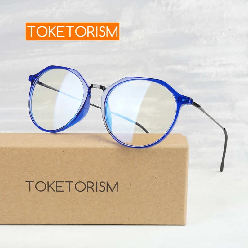 Оправа для очков Toketorism Tr90 с защитой от излучения и сисветильник женские мужские