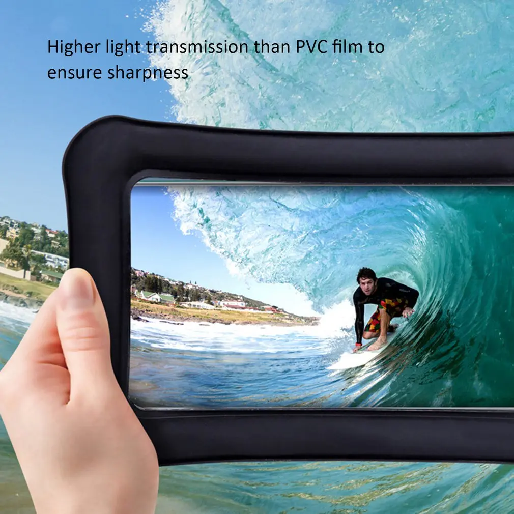 ПВХ светящийся водонепроницаемый чехол для телефона чехол для мобильного телефона сенсорный экран мобильный Водонепроницаемый подводный прозрачный чехол