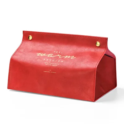 Кожаный чехол для салфеток скандинавский винтажный бумажный диспенсер домашний