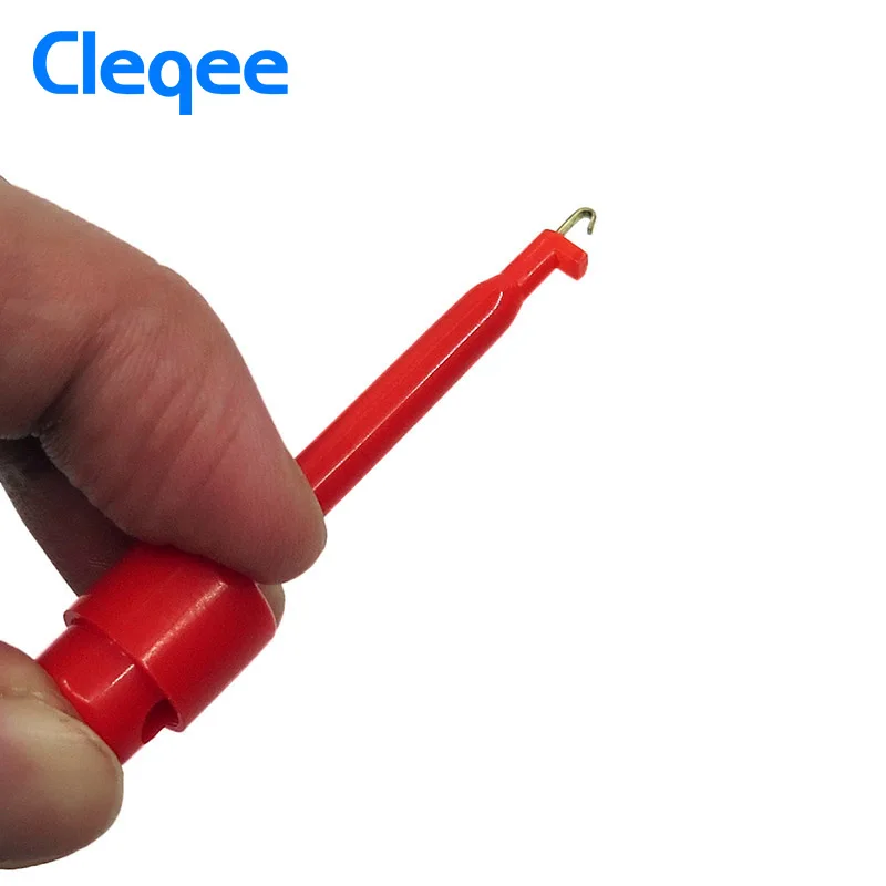 Cleqee P5001 20 шт. мультиметр провод комплект тесты крюк зажим Захваты зонд SMT/SMD IC D20 кабель сварки 5 цветов