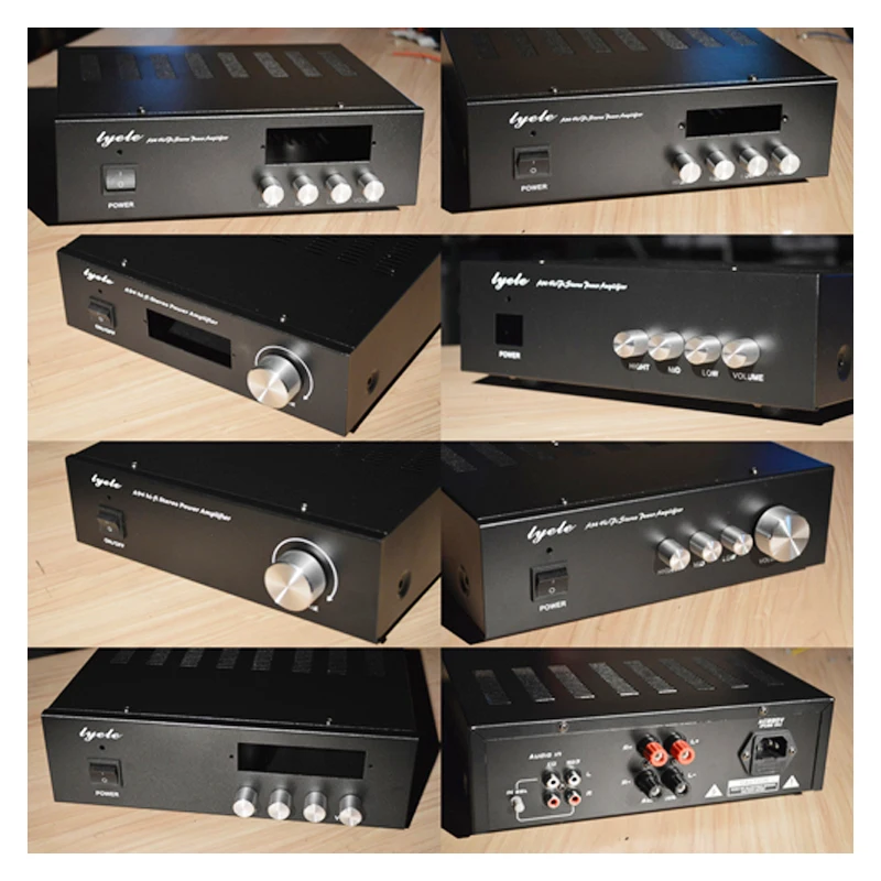 KYYSLB 255*214*73 мм A94 усилитель шасси дом корпус DIY коробка чехол Shell с ручкой RCA и клеммы