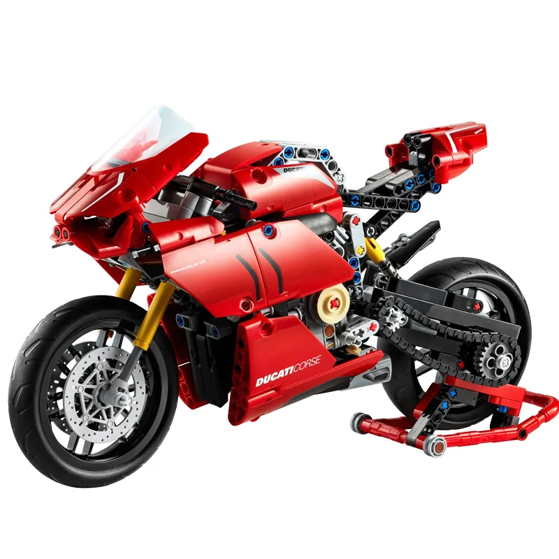 2020 новая техника машинки 674 шт. Ducatis Panigale V4 R мотоцикл 42107 строительные блоки