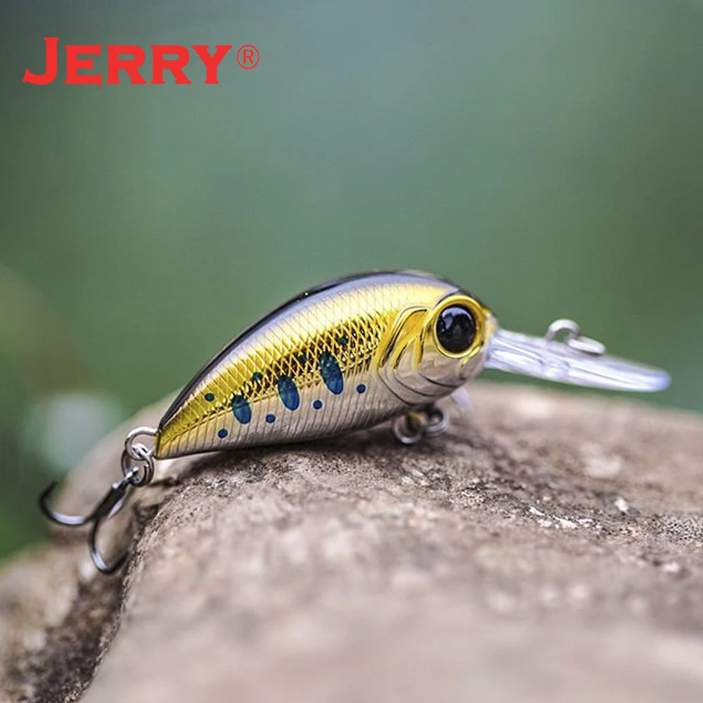 Jerry Scout Ultralight Floating Wobbler Deep Diving Artificial Bait 38mm Crackbait Bass Pike Perch Fishing