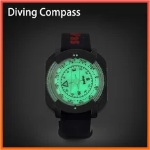 Brújula profesional de buceo para natación y buceo, reloj Digital de buceo, resistente al agua, 60M /197 pies