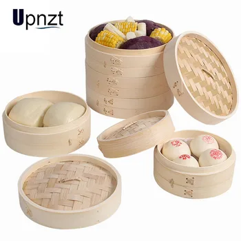 

Kitchen Bamboo Steamer Fish Rice Vegetable Snack Basket Set Cooking Tools Handmade Bamboo Steamer To Send Steamer Cloth