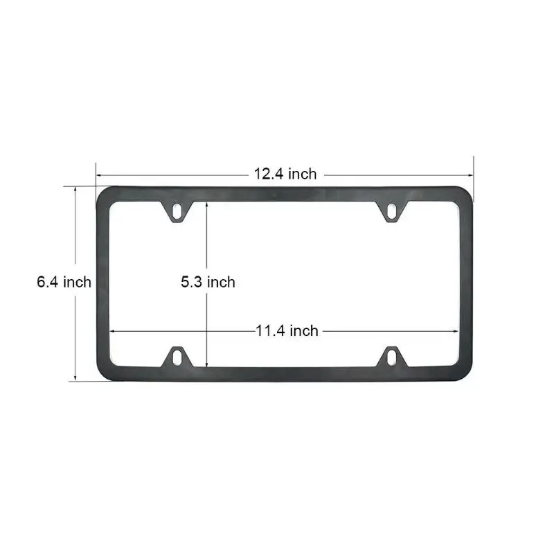 Из нержавеющей стали 4 отверстия рамка номерного знака грузовик автомобиль крепкий прочный тонированный