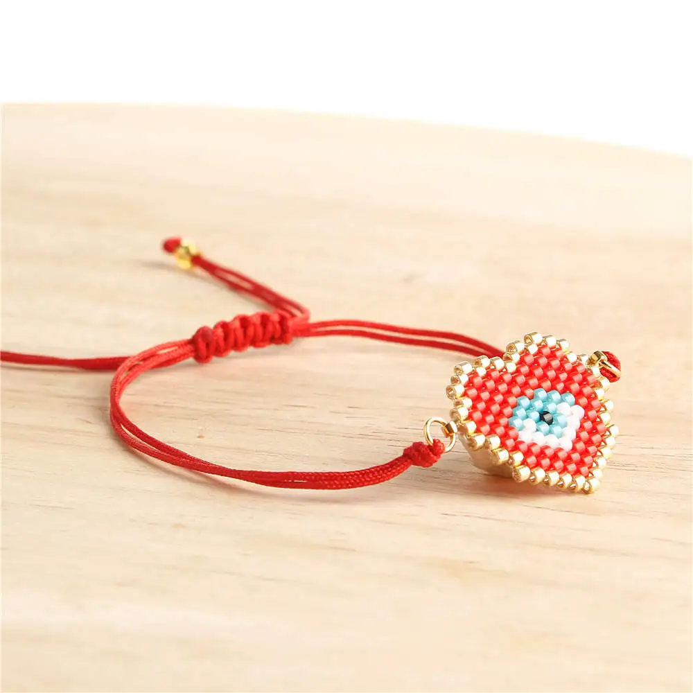 Go2boho браслет evil eye Perles MIYUKI браслеты с сердечками женские турецкий глаз мексиканские Pulseras Mujer BohoJewelry Bijoux повязки