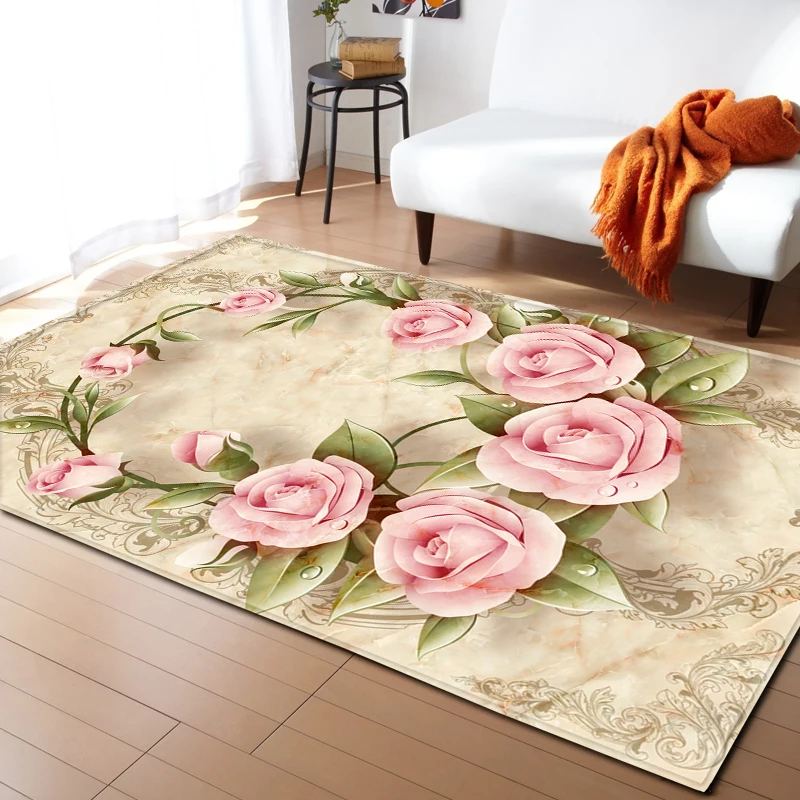 3D Flowers Anti-slip Area Rug Bedroom Decor Flannel Carpets Bedside Floor Baby Crawling Rugs Mat Carpet for Living Room 3D Flowers Anti-slip Area Rug Bedroom Decor Flannel Carpets Bedside Floor Baby Crawling Rugs Mat Carpet for Living Room