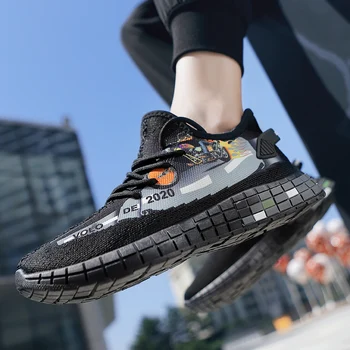 

Exclusive design Soft bottom Breathable Holes Damping Men Sneakers Outdoor High Footwear Glitter Metal Men Shoes Casual Sneakers