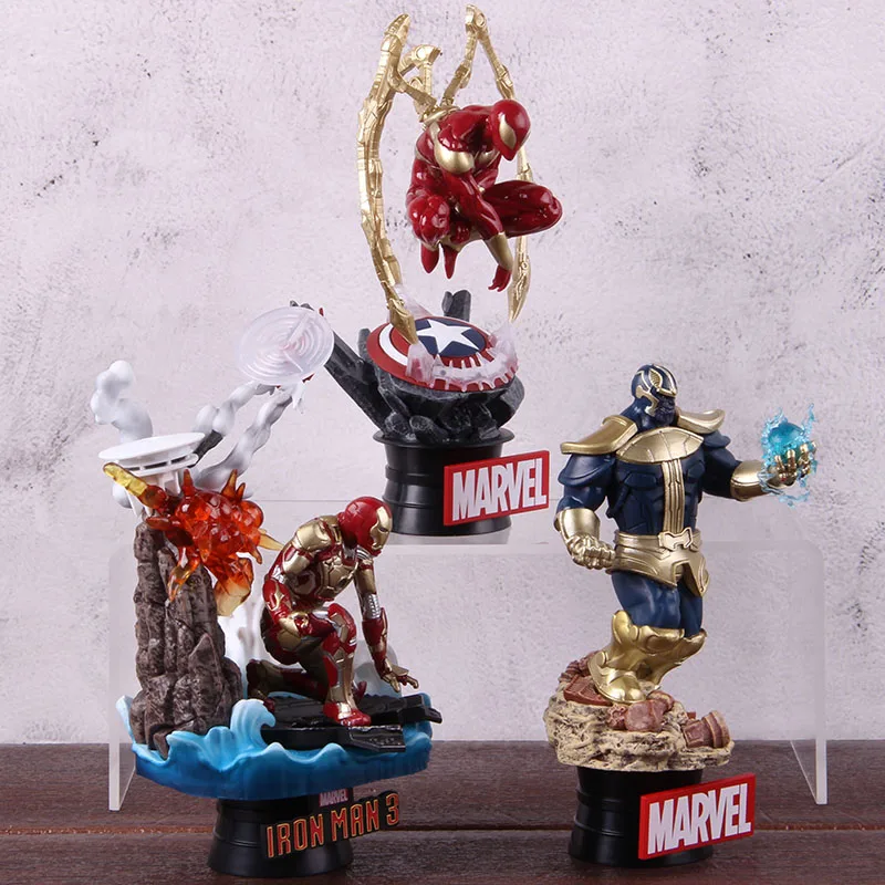 Marvel, Мстители,, Человек-паук 014, танос 015, Железный Человек-паук, Человек-паук, Железный человек, фигурка, Коллекционная модель, игрушка в подарок
