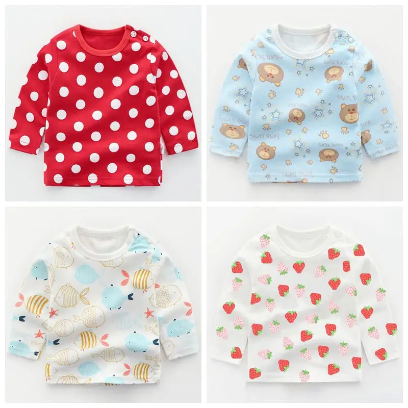 Новинка 2019 детские футболки с мультяшным принтом футболка длинными рукавами для