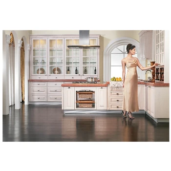 

Matte grey lacquer kitchen cabinet with an extended island for breakfast