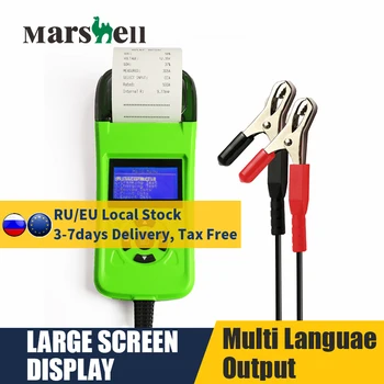 

Marshell 12V Car Battery Tester Measures Voltage Tester Auto Car Battery Analyzer Quick Cranking Charging Diagnostic PK KW600