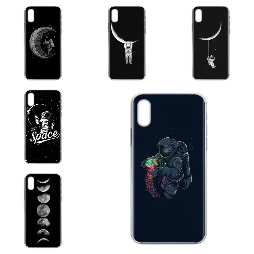 Cool Out Space Man Черный Белый для Samsung Galaxy A31 A51 A71 5G A81 A90 A91 A01 A11 M31 S11 S11E S20 Plus Ultra|Бамперы| |