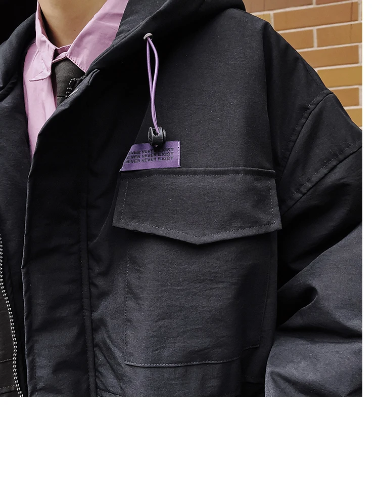 Liketkit, мужские зимние парки, мужские одноцветные винтажные толстые куртки с капюшоном больших размеров, мужские куртки в стиле хип-хоп, корейская мода, теплая ветровка