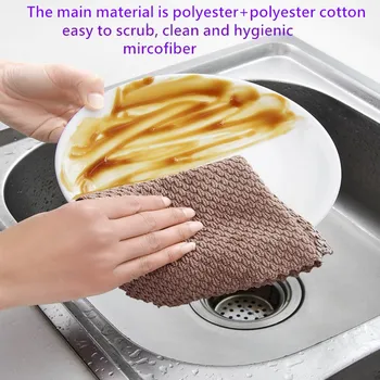 

Kitchen lazy rag Microfibre Wipes Table Window Tools Easy Cleaning Absorbent Portable Kitchen Towel 1 PC 25*25CM Cleaning Cloth