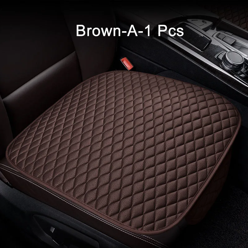Защита автомобильного сиденья, чехол для автомобильного сиденья, чехлы для автомобильного сиденья, подушка для Cadillac ATS, CTS, XTS, SRX SLS, Chevrolet Spin Epica Cruze - Название цвета: Brown-A-1 Pcs
