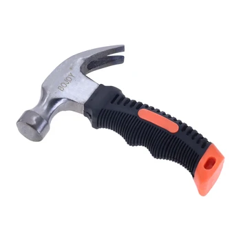 

Plastic Handle Mini Claw Hammer Woodworking Hammer Tools Stainless Steel Hammer Multi-Function Hardware Hammer Construction Tool