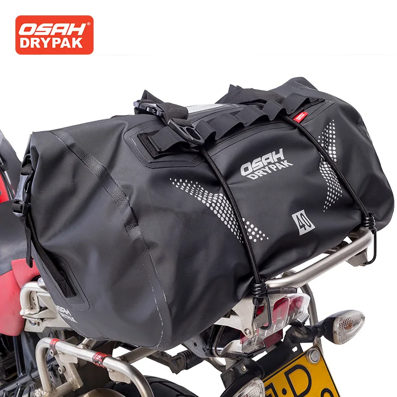 Waterproof Motorcycle Travel Tail Bag, Back Seat Bag, Multi-Function, Large Capacity, Single Shoulder, Riding Bag