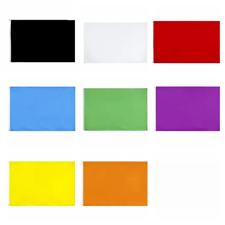Yehoy Hanging 90 150cm Solid Color Black White Red Blue Green Purple Orange Yellow Flag For Decoration Flags Banners Accessories Aliexpress