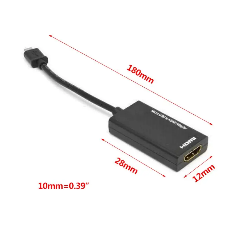 

Micro USB to HDMI 1080P HDTV Audio Video Adapter Converter Cable for Tablet Samsung Huawei Android Phones Accessories