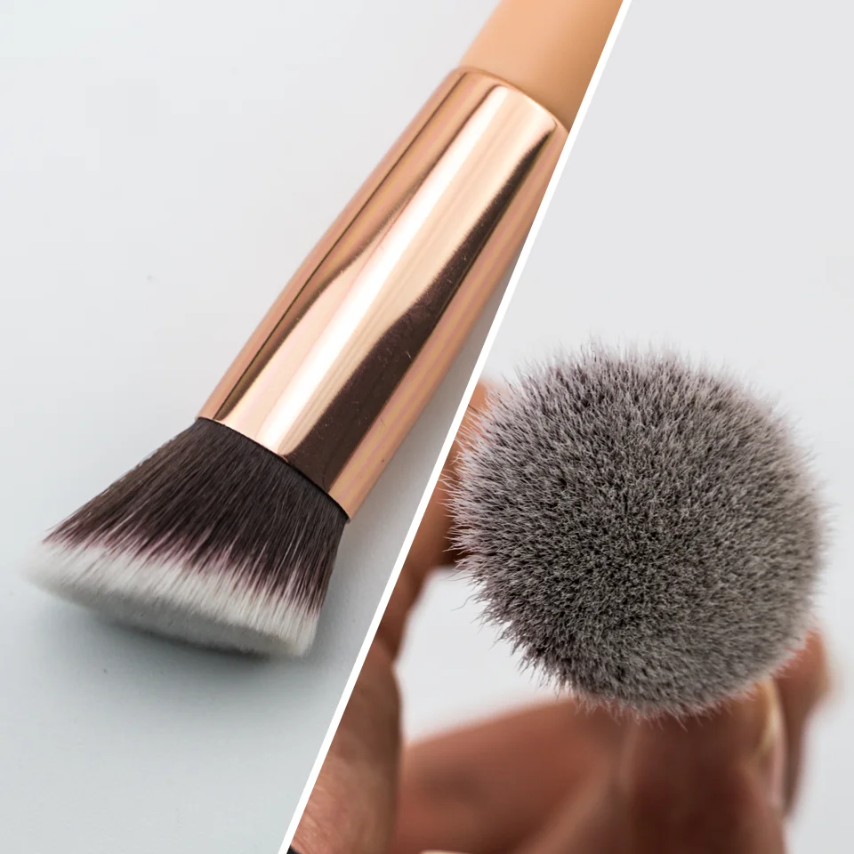 BEILI Foundation Makeup Brushes Powder Blush Contour Concealer Synthetic Hair Professional Single Black/Pink Face Makeup Brush