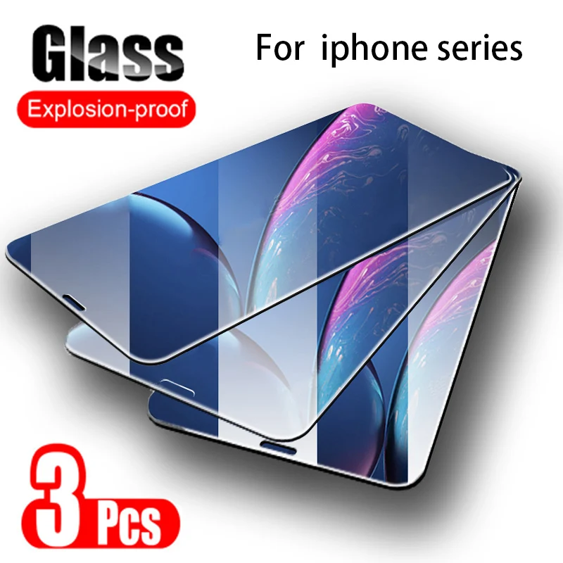 

9H Tempe Glass For iPhone 8 7 6 6S Plus Screen Protector For Apple iPhone XS Max XR X 5 s SE Protective Glass for iphone 7