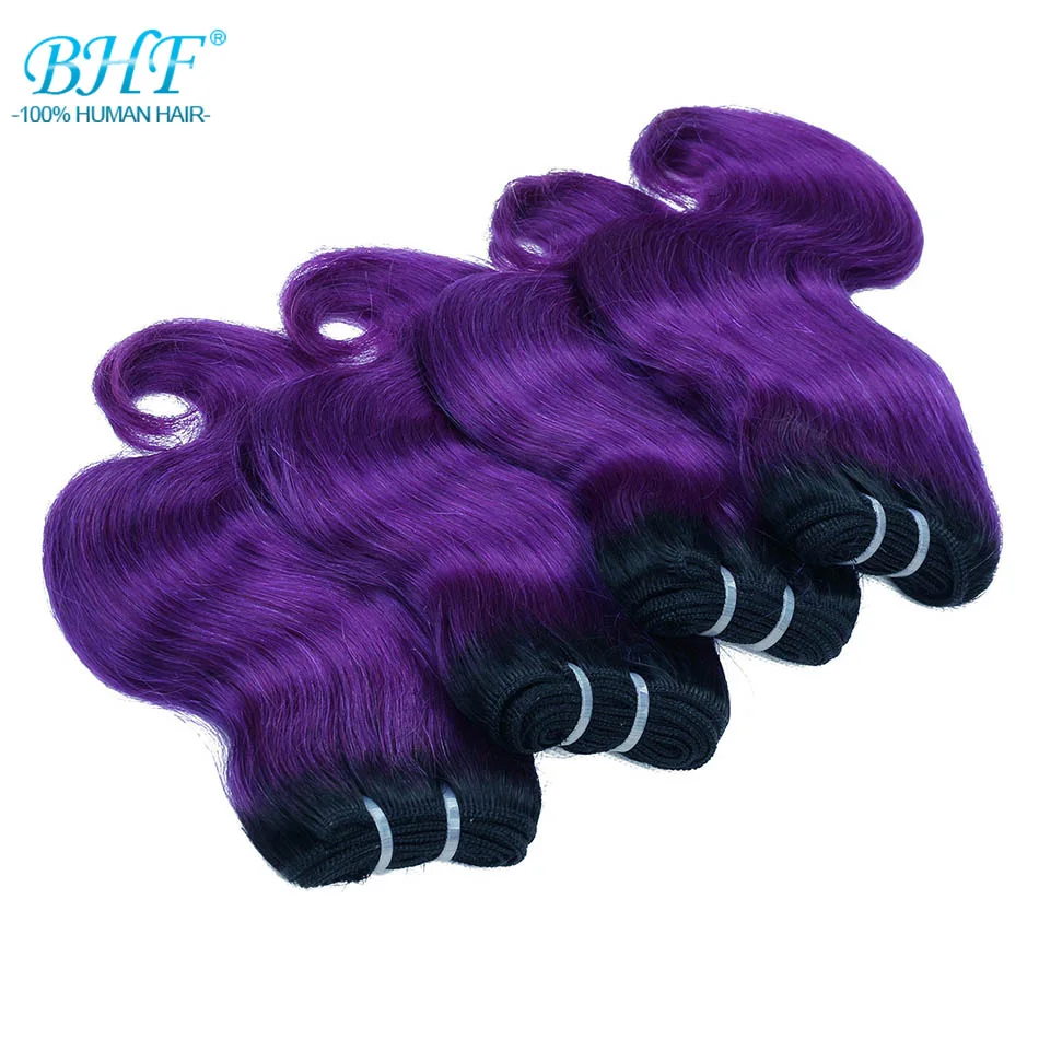 BHF Ombre Body Wave Human Hair Bundles 50g/pc Machine Made Remy Hair Extensions 8 Inch 1B/27 & 1B/613 pink blue green Color 3 BHF Ombre Body Wave Human Hair Bundles 50g/pc Machine Made Remy Hair Extensions 8 Inch 1B/27 & 1B/613 pink blue green Color 3