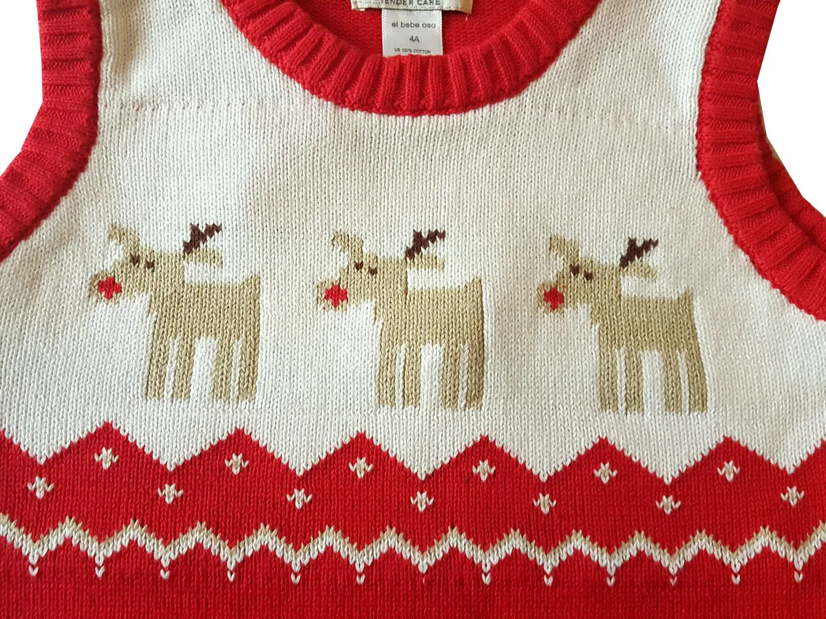 Baby Girls Christmas Clothes Toddler Sweater baby Winter Warm Thick Sweater shirts Girls boys XMAS Tops Sweaters vest 0-24M