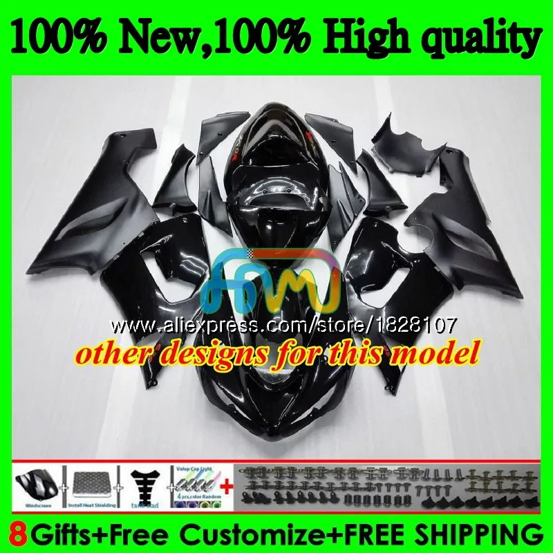 Тюнинг-пакет для KAWASAKI черный белый ZX 6R 600CC 6 R ZX636 ZX-636 600 CC ZX-6R 11BS. 24 ZX600 ZX 636 ZX6R 05 06 2005 2006 обтекатели
