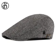 FS винтажный Регулируемый берет, шапка s для мужчин, Осень-зима, модные хлопковые береты, Ретро стиль, плюща, газетчик, плоская кепка, Повседневная остроконечная шапка