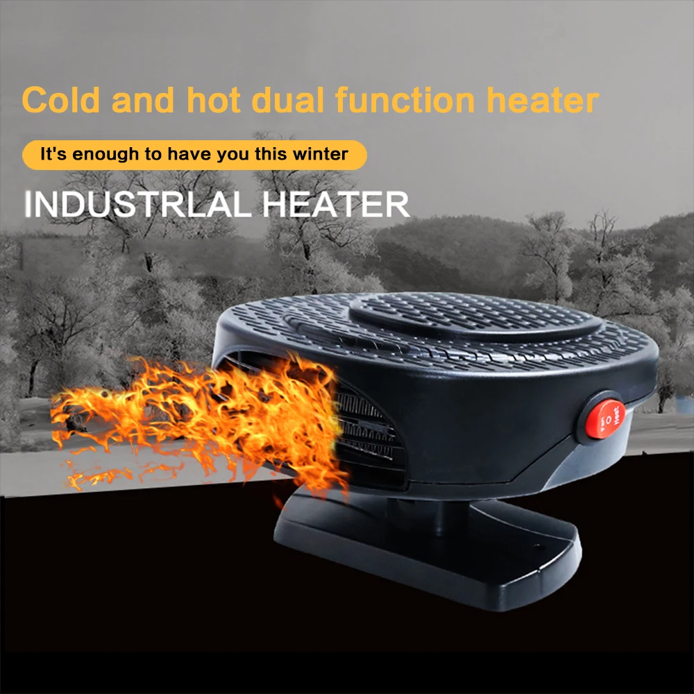 

Winter Car Heater 12V Vehicle Heater Cold Warm Air Defrosting Snow Defogger Auto Small Appliances Car Accessories Black