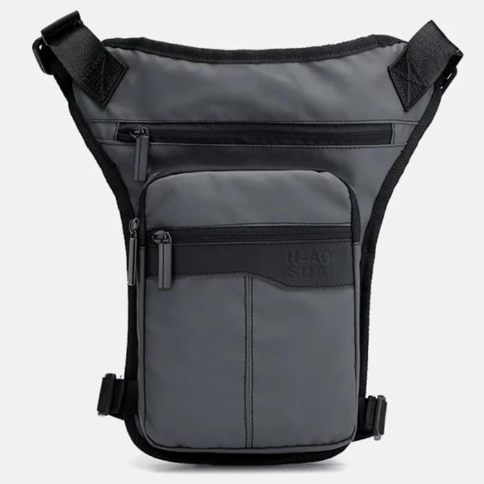 Men Waist Drop Leg Bag Thigh Pack Zipper Multifunction Adjustable for Cycling Outdoors LXX9