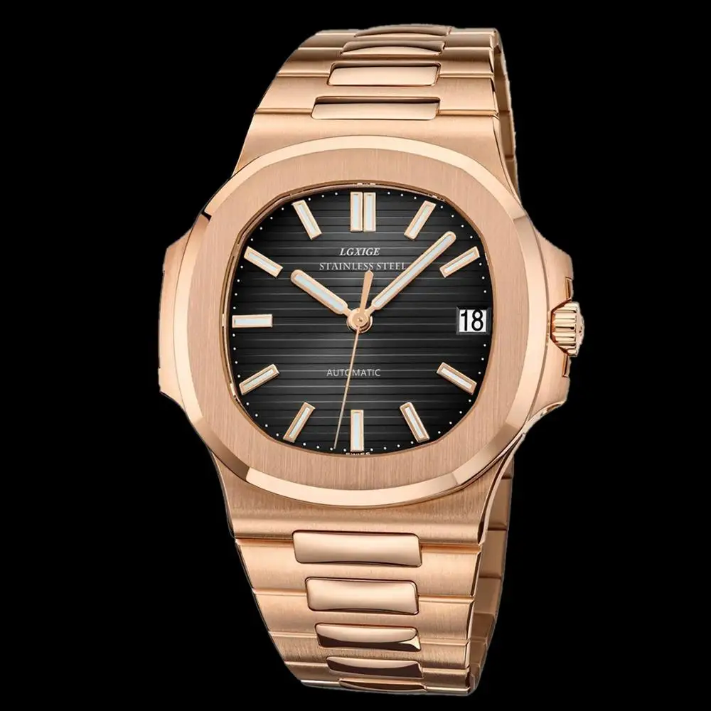 

Top Men's Watch Nautilus Series Automatic Watch AAA Quality 41MM Rose Gold