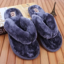 Новинка года; сезон весна-лето-зима; домашние хлопковые плюшевые меховые тапочки; мужские домашние тапочки; обувь на плоской подошве;