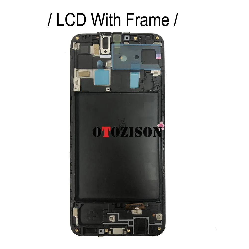 Фото A20 ЖК-дисплей с рамкой для Samsung Galaxy A20 2019 ЖК SM-A205F/DS SM-A205FN дисплей A205 A205YN A205G с цифровым преобразователем сенсорного ввода в 6,4
