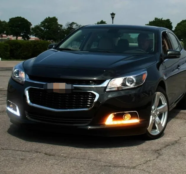 Для Chevrolet Malibu 2013- DRL высококачественный светодиодный фонарь дневного света с поворотом 2 шт