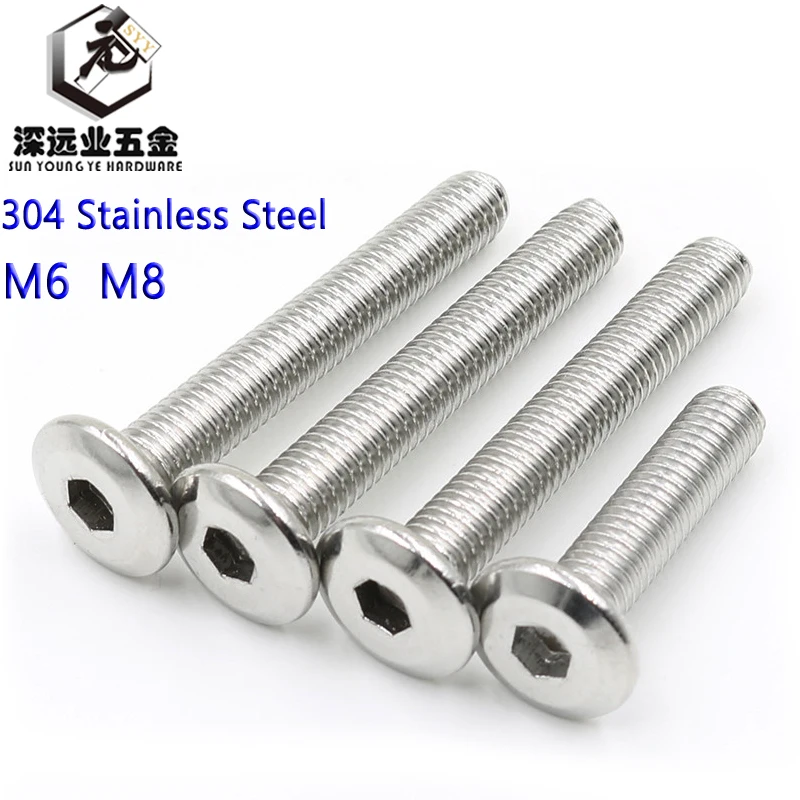 China Hex Socket Flat Chamfered Head Screws and Fittings for Furniture