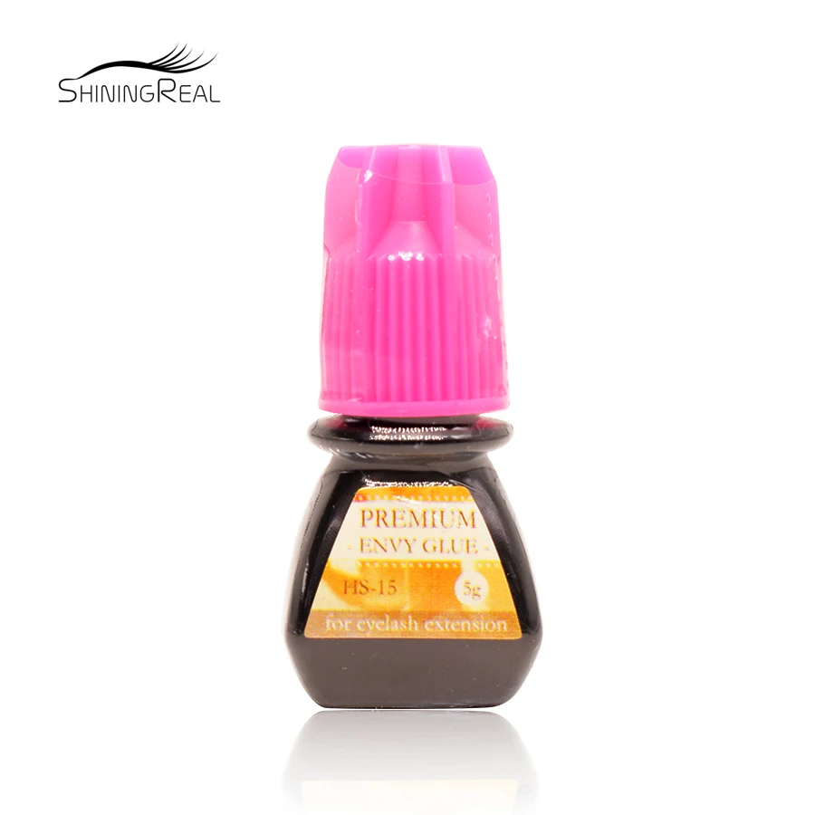 

5g Fast drying hs-15 Premium Envy GLUE for eyelash extension Black Adhesive Retention 7-8W Free Shipping
